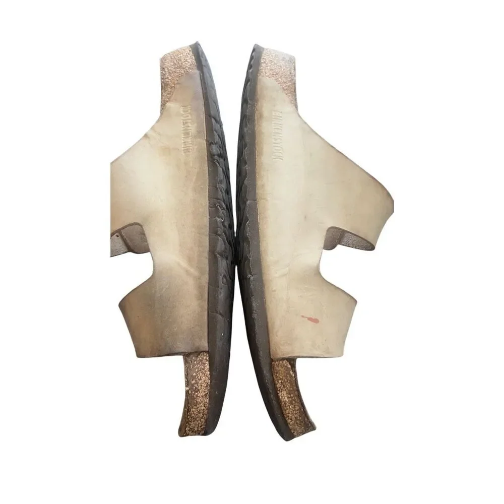 BIRKENSTOCK Leather Slides Sandals Shoes size 11